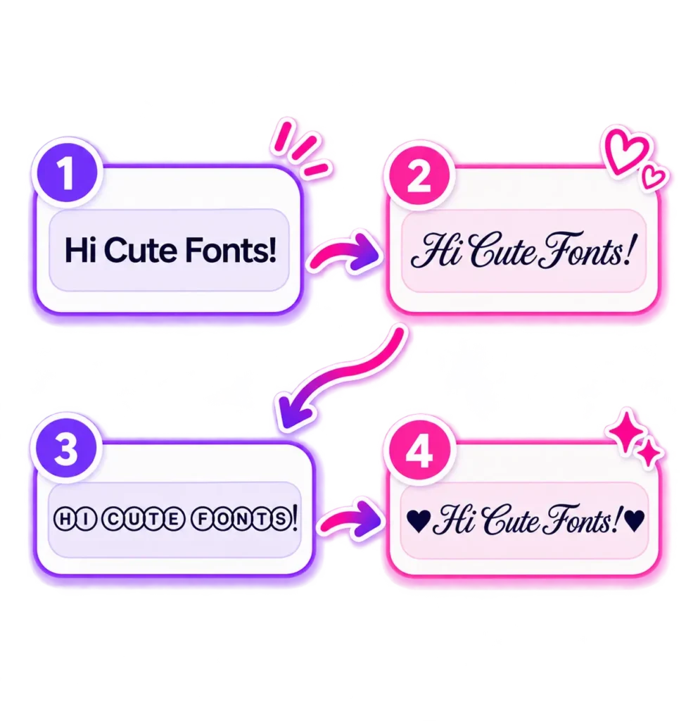 Pretty & Cute Font Generator 1 Cute Font Generator