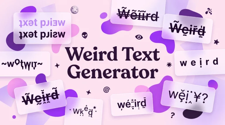 Weird Text Generator – Strange & Funky Fonts 4 Weird Text Generator